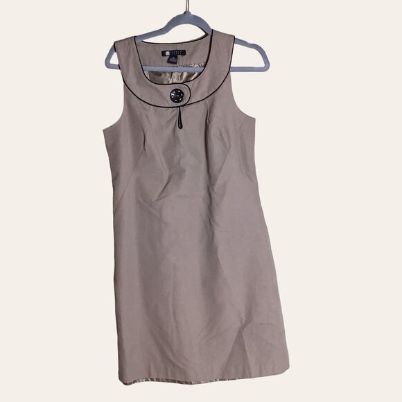 Carole Little Women Dresses Lot of 2 tan Sz10 Black(no sz tag) - Picture 3 of 15